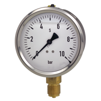 63mm Glycerine Filled High Dynamic Pressure Gauge