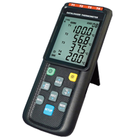 Hand Held 4 Ch. Multi Thermocouple Bluetooth Datalogger with Windows Software