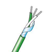 PVC Insulated Twisted Pair Thermocouple Cable with Screen 105°C