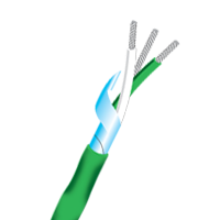 PFA Insulated Twisted Pair Thermocouple Cable with Screen (250°C)