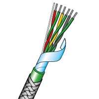 Stainless Steel Braided PFA Insulated Multipair Thermocouple Cable 250°C
