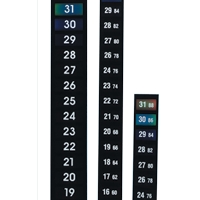 Reversible Colour Change Temperature Indicating Labels